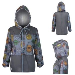 Women's Character Print Hooded Jacket